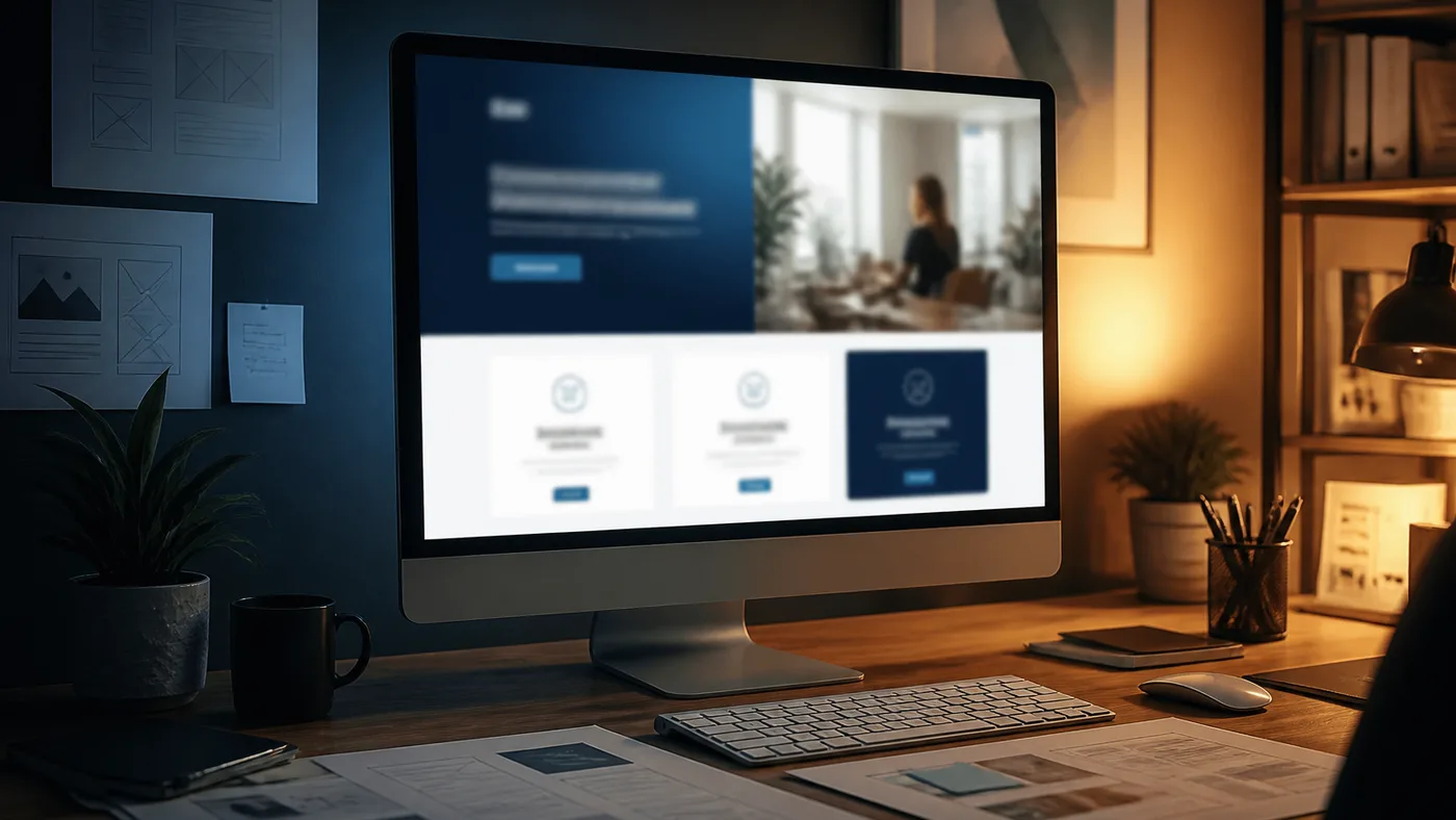 An existing website being redesigned for a clearer, more current look